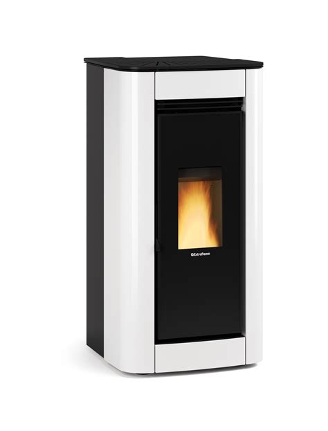 Poêle à granulés EXTRAFLAME Ilary plus blanc 8 kW Leroy Merlin