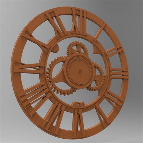 Clock For Cnc 3d Stl Model Cnc Router Engraver Artcam Etsy