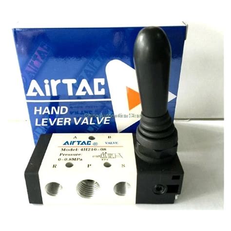 Palanca de mano AIRTAC de 5 vías 2 Pos 1 4 PT válvula neumática de