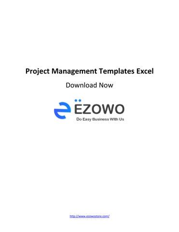 Project Cost Management Templates By Ezowo Store Issuu