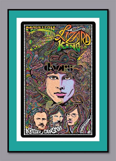 The Doors The Lizard King Jim Morrison Poster Designed And Sold By