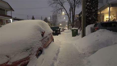 Caminando En La Tormenta De Nieve Montreal K Video Invierno En Canad