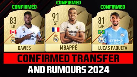 NEW CONFIRMED TRANSFERS AND RUMOURS ft Davies Mbappé Lucas Paquetá