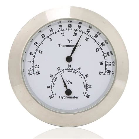 Thermomètre Rond Hygromètre Humidité Température Mètre Thermomètre