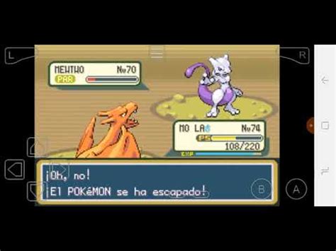 Consigo A Mewtwo En Pok Mon Rojo Fuego Youtube