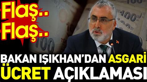 Bakan Işıkhan dan asgari ücret açıklaması