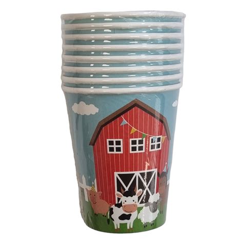 Vasos Mi Granja Infantil Cart N Uds Por S Lo Env O