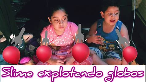 Haz Slime Explotando Globos 🎈💥diy Vale Y Axel Youtube