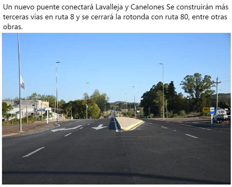 Buenas Noticias Uruguay On Twitter LAVALLEJA Inauguraron Obras