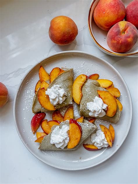 Peaches And Cream Protein Crepes — All Types Of Bowls