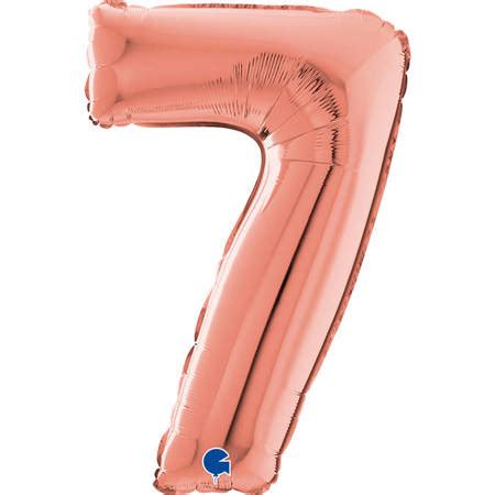 Balon Foliowy Cyfra 7 Rose Gold 66 Cm Grabo Balony Foliowe Balony