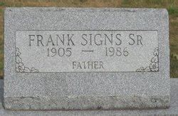 Frank C Signs Sr M Morial Find A Grave