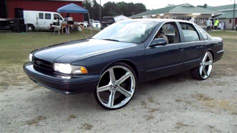 96 Impala Ss On 26 Irocs Youtube