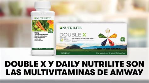 Double X™ Y Daily Nutrilite™ Multivitaminas Amway Español Youtube