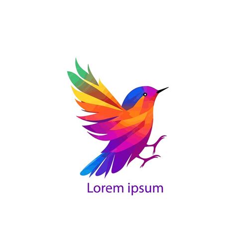 Premium Vector Colorful Bird Logo Gradient Vector