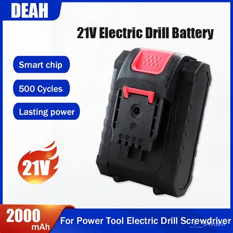 21V 2000mAh Rechargeable Lithium Baery For Electric Drill Wrench Power