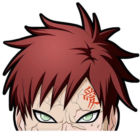 Naruto Peeker Laminated Vinyl Sticker Waterproof Non Fadable