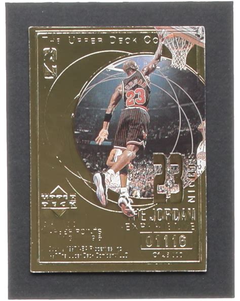 Michael Jordan 1997 Upper Deck 23 Nights Jordan Experience 22Kt Gold