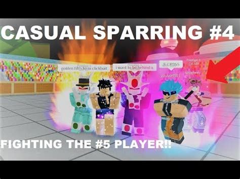 Fighting The Player Casual Sparring Roblox Dragon Ball Z