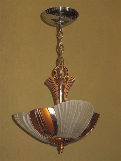 Mid Century Three Light Ceiling Fixture Circa 1930s For Sale At 1stdibs