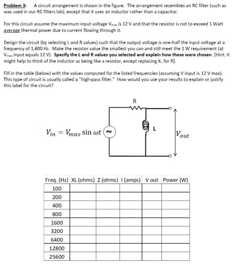 Solved Problem A Circuit Arrangement Is Shown In The Chegg