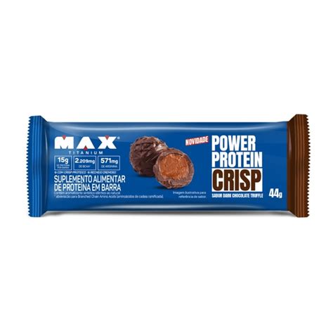 Power Protein Crisp 44g Barra de Proteína Max Titanium Max Titanium