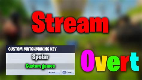 Fortnite Live Svenska Custom Games Om N N Hostar Youtube