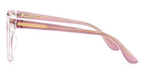 Verne Square Pink Glasses For Women Lensmart