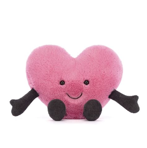 Jellycat Amuseable Hot Pink Heart Little 11cm Kawaii Ts And Accessories