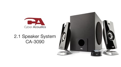 2 1 Speaker System CA 3090 Cyber Acoustics YouTube