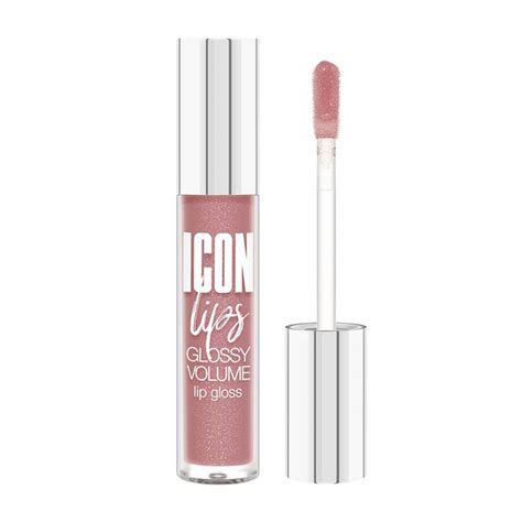 Блеск для губ LUXVISAGE ICON LIPS с эффектом объема и сияния тон nude rose купить с