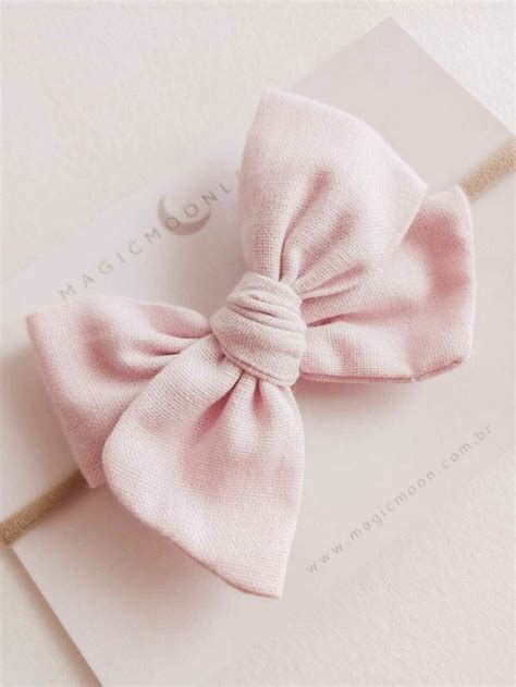 Emily Large M Linho Rosa Claro Faixinha Nude