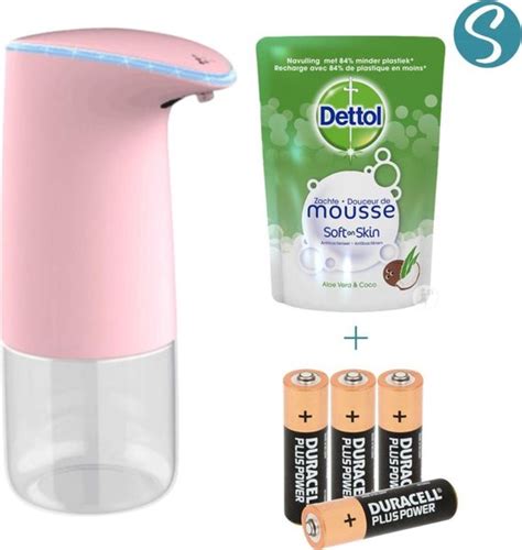 Soopz Bright Pink Vivid Met Dettol Batterijen Automatische