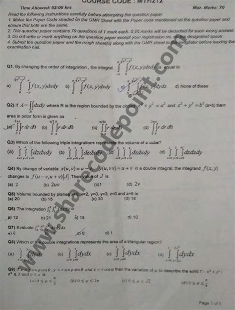 Mth Multivariate Analysis Linear Algebra And Special Functions End