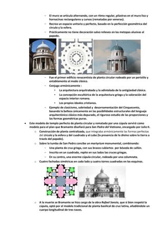 Arquitectura Renacentista Italiana Resumen Pdf