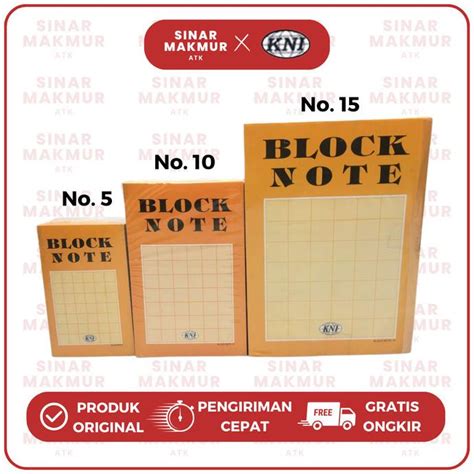 Jual Block Note Buku Catatan KNI PAK Shopee Indonesia