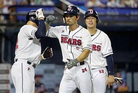 오재원 8회 결승 스리런선두 두산 후반기 첫 승리 네이트 스포츠