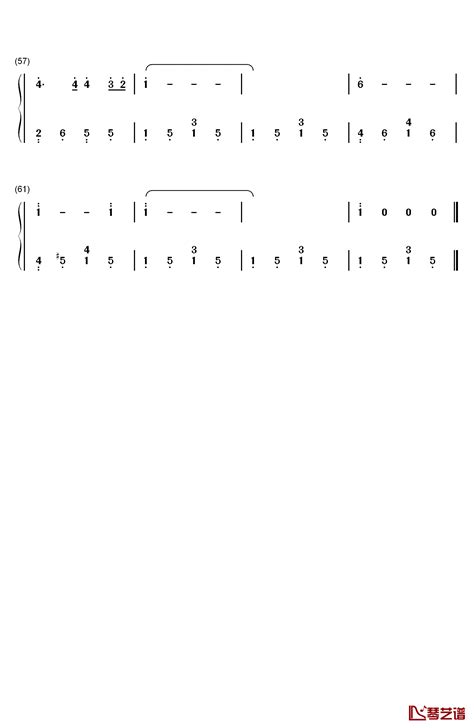 同一首歌钢琴简谱 数字双手 毛阿敏 钢琴谱网