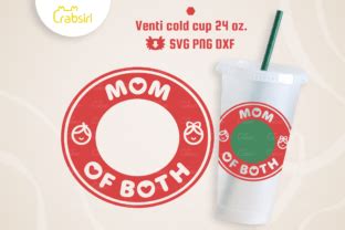 Mom Of Both Venti Cold Cup Oz Svg Graphic By Crabsiri Creative Fabrica