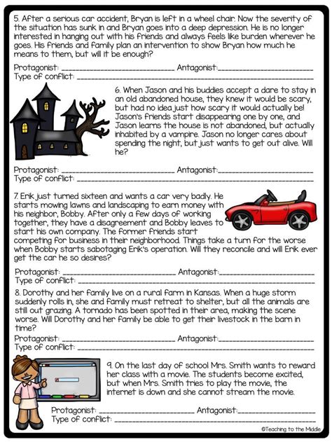 Conflict In Literature Worksheet Live Worksheets Worksheets Library