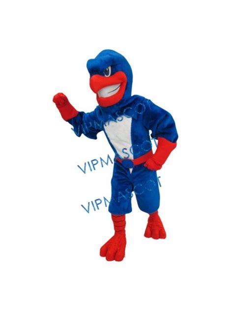 College Ferocious River hawk Mascot Costume