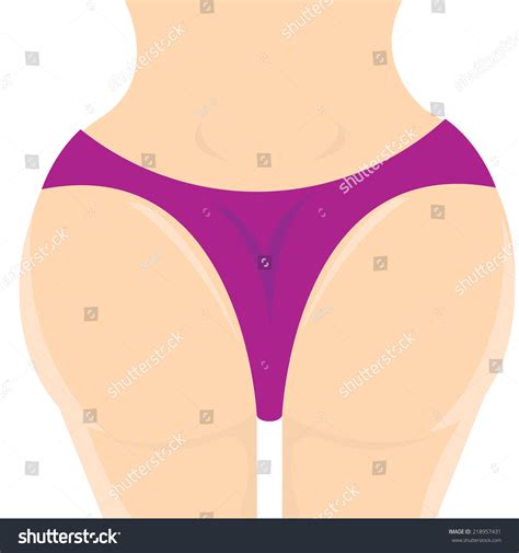 Sexy Woman Ass Vector Illustration Stock Vector Royalty Free 218957431