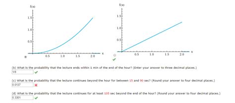 Solved B What Is The Probability That The Lecture Ends Chegg