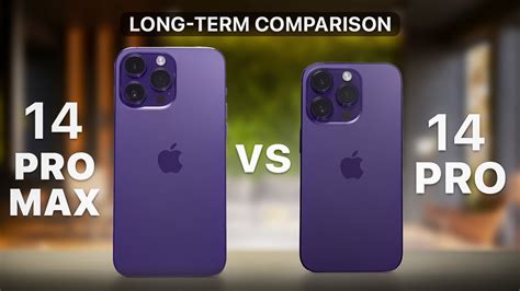 Iphone 14 Pro Vs Iphone 14 Pro Max Long Term Comparison Youtube