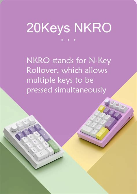 VTER K20 Numpad Tri Mode Mechanical Keyboard QMK VIA Hot Swappable Wireless With Knob Numeric