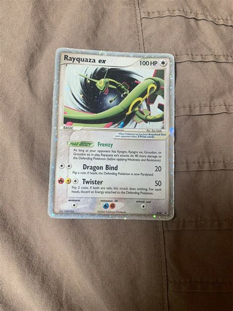 Mavin Pok Mon Rayquaza Ex Promo Ultra Rare Promo