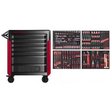 Servante Datelier Pro Line Pt Tiroirs Avec Outils Kraftwerk