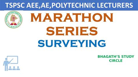 TSPSC CIVIL ENGINEERING MARATHON SERIES SURVEYING AEE AE PL