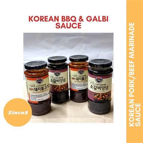 Cj Beksul Bulgogi And Galbi Korean Bbq Sauce For Pork And Beef Shopee Philippines