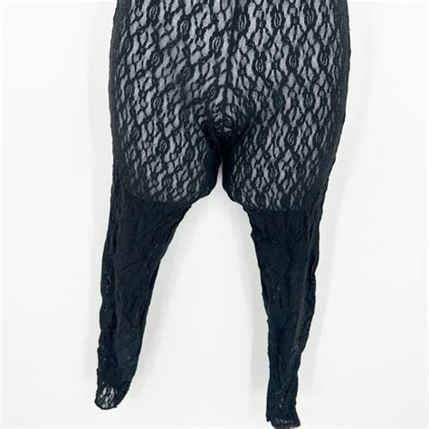 Fantasy Lingerie Womens Whimsigoth Coquette Sheer Mesh Lace Catsuit Jumpsuit Os Ebay